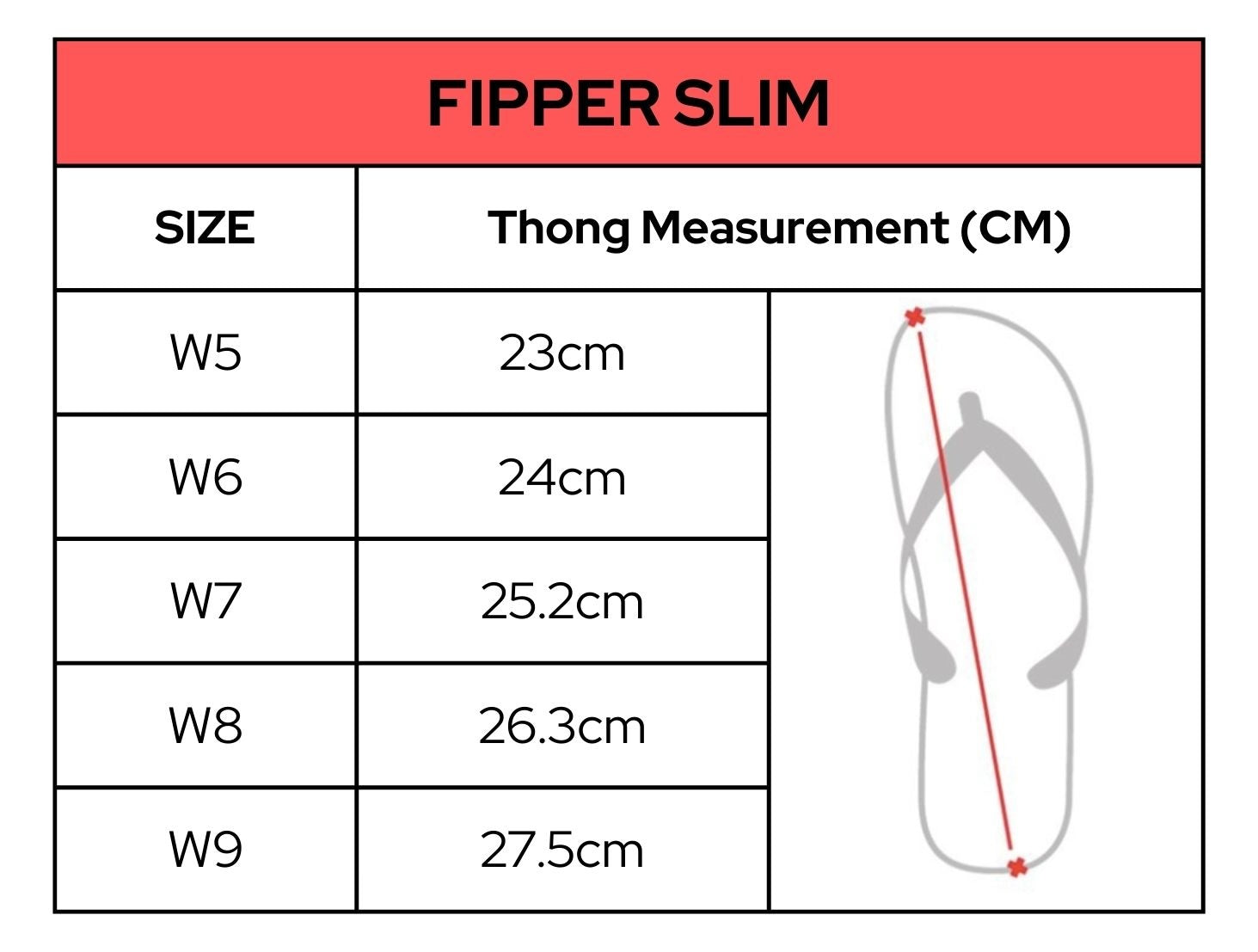 Fipper Slim Natural Rubber Thongs- Womens