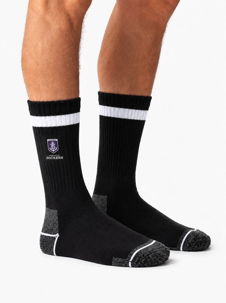 AFL Fremantle Dockers 2pk Heavy Duty Work Sock