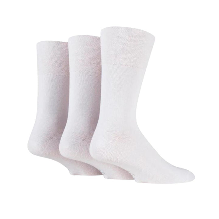 GENTLE GRIP 3Pk Plain Business Socks - Men's