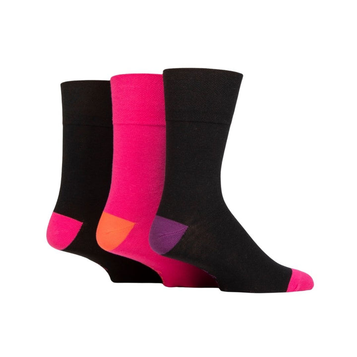 GENTLE GRIP 3Pk Business Socks - Colour Burst - Men's 6-11