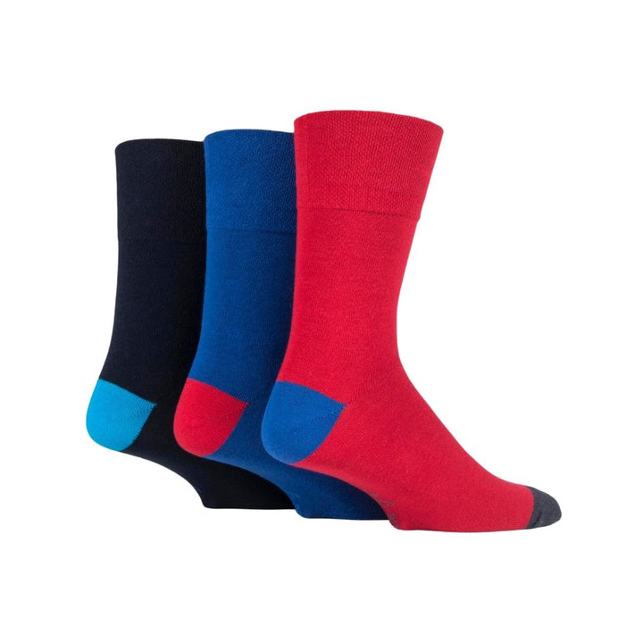 GENTLE GRIP 3Pk Business Socks - Colour Burst - Men's 6-11