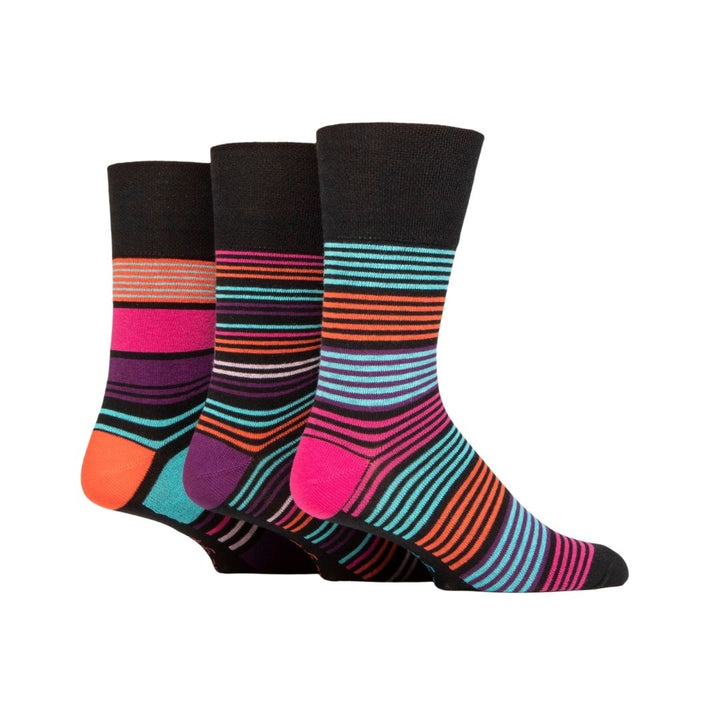 GENTLE GRIP 3Pk Business Socks - Colour Burst - Men's 6-11