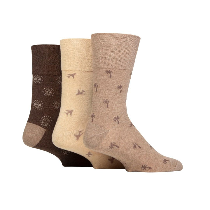 GENTLE GRIP 3Pk Holiday Crew Socks - Men's