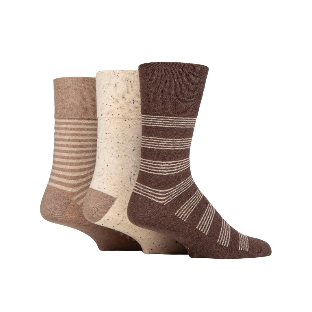 GENTLE GRIP 3Pk Holiday Crew Socks - Men's