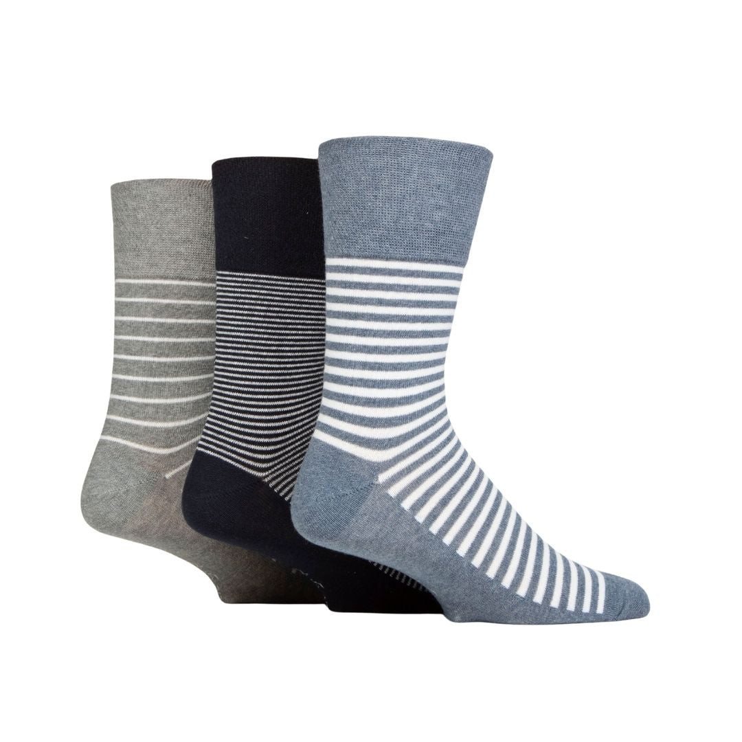 GENTLE GRIP 3Pk Holiday Crew Socks - Men's