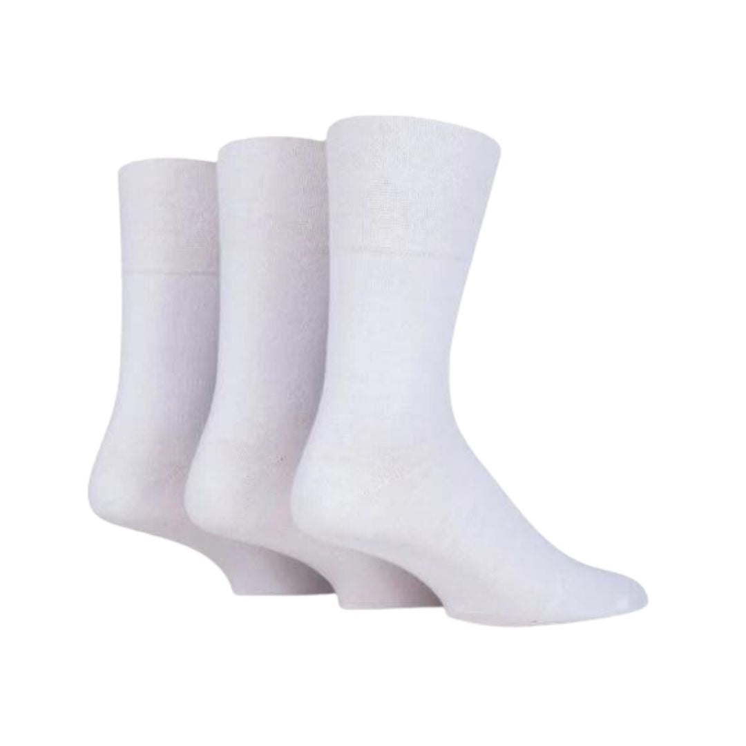 IOMI FOOTNURSE 3Pk Gentle Grip Diabetic Socks-Mens