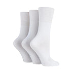 Load image into Gallery viewer, GENTLE GRIP 3Pk Plain Crew Socks - Womens
