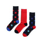 Load image into Gallery viewer, GLENMUIR 3PK Spotted Bamboo Crew Socks - Men&#39;s  7-11
