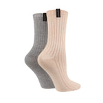 Load image into Gallery viewer, GLENMUIR 2PK BambooLightweigt Boot Sock - Womens 4-8
