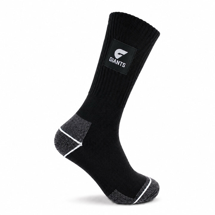 AFL Greater Western Sydney Giants 2pk Heavy Duty Work Sock