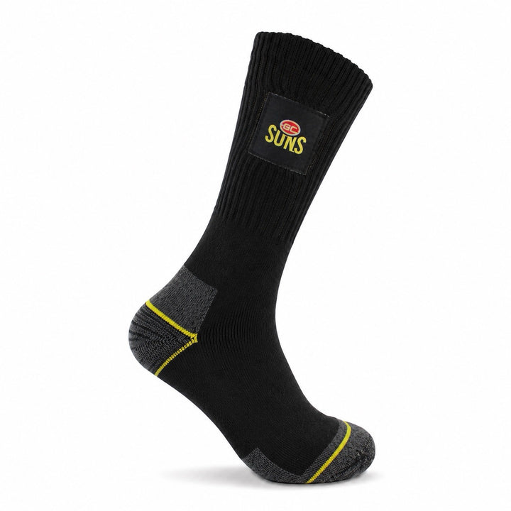 AFL Gold Coast Suns 2pk Heavy Duty Work Sock