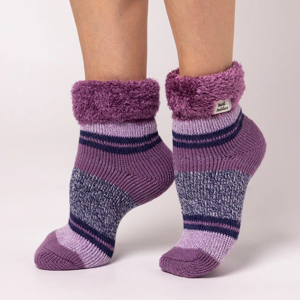 HEAT HOLDERS Feather Cuff Sleep Socks - Womens