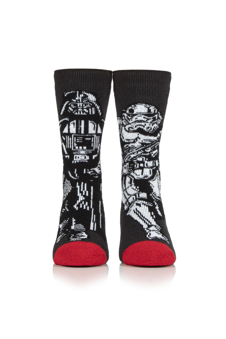 HEAT HOLDERS Lite Licensed Star Wars Character Socks-Darth Vader and Storm Trooper-KIDS