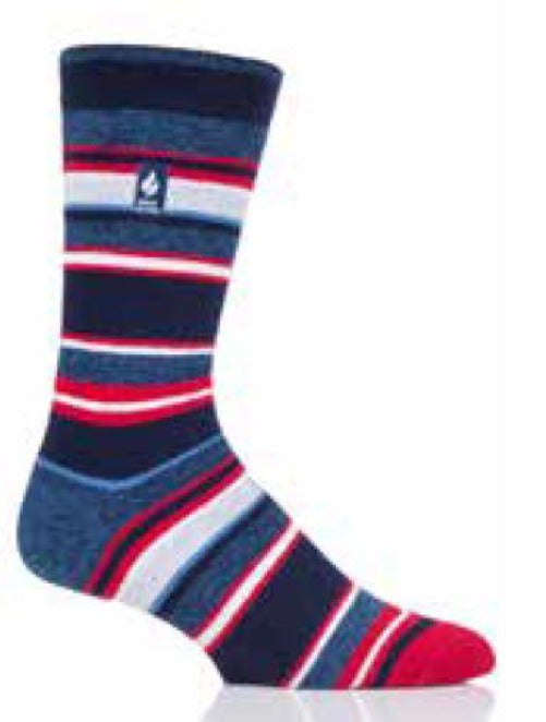 HEAT HOLDERS Ultra Lite Thermal Socks - Men's Stripes