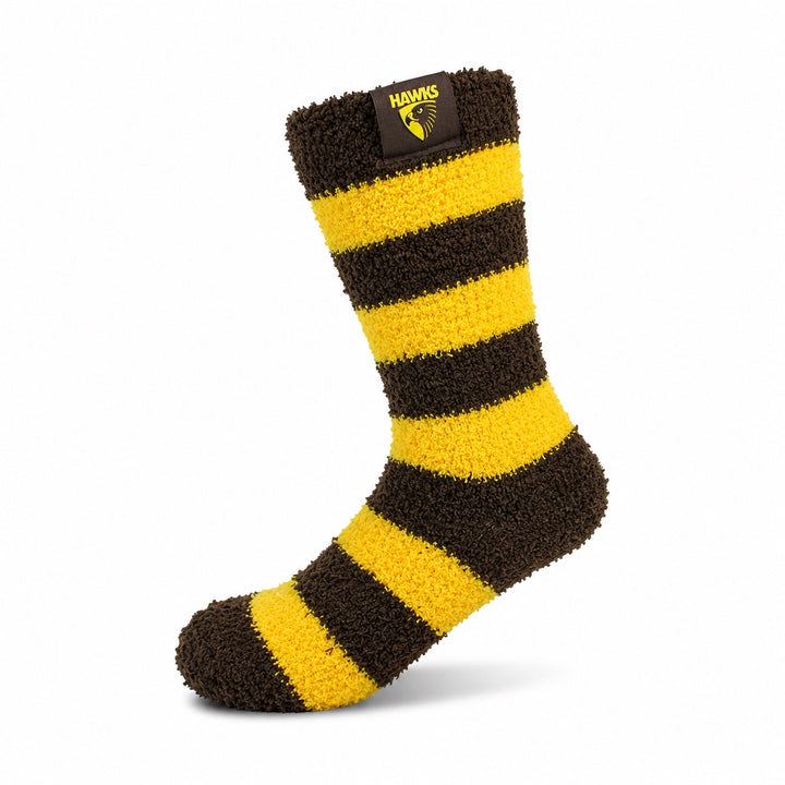 AFL Hawthorn Hawks 2Pk Bed Socks - Womens