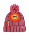 Load image into Gallery viewer, HEAT HOLDERS Kids Rockies Ribbed Thermal Beanie with Pom Pom- Unisex 7-10 Years
