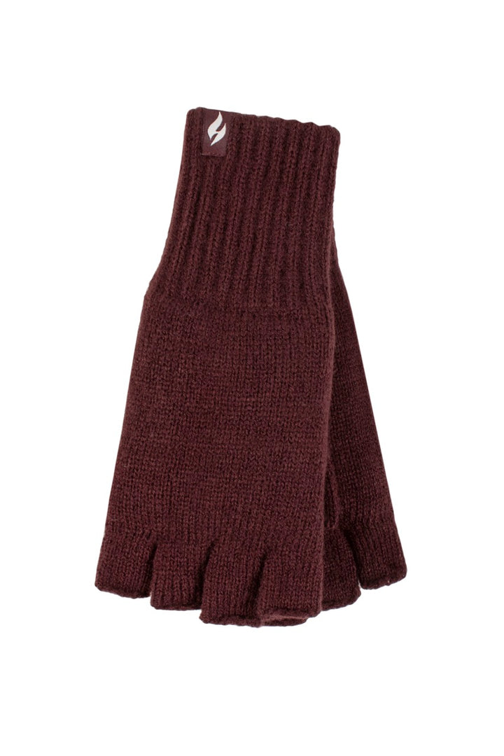 HEAT HOLDERS Fingerless Thermal Gloves-Mens