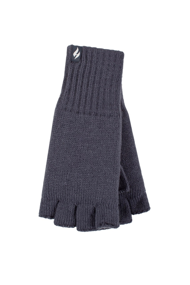 HEAT HOLDERS Fingerless Thermal Gloves-Mens