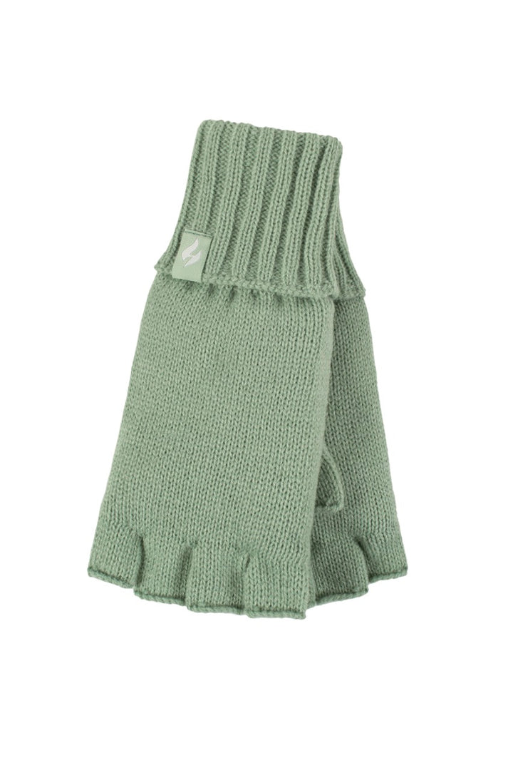 HEAT HOLDERS Fingerless Thermal Gloves-Womens