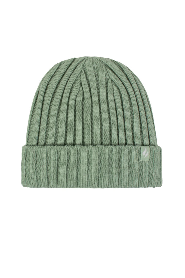 HEAT HOLDERS Kids Frosty Ribbed Thermal Beanie - Unisex 7-10 Years