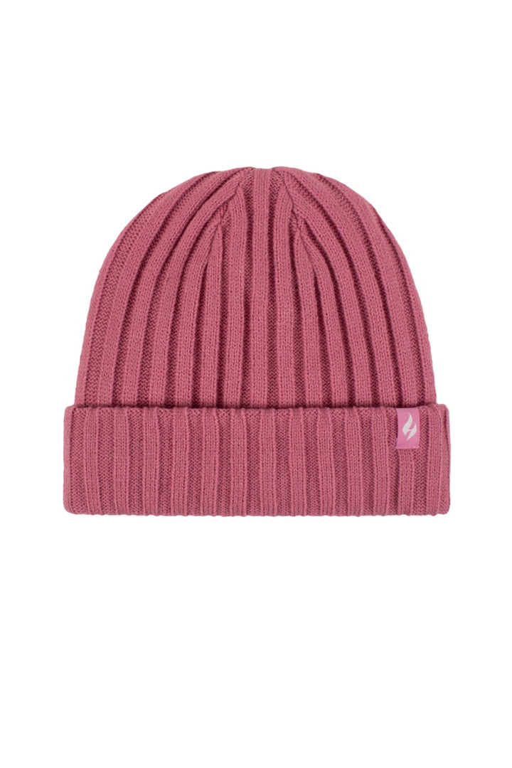 HEAT HOLDERS Kids Frosty Ribbed Thermal Beanie - Unisex 7-10 Years