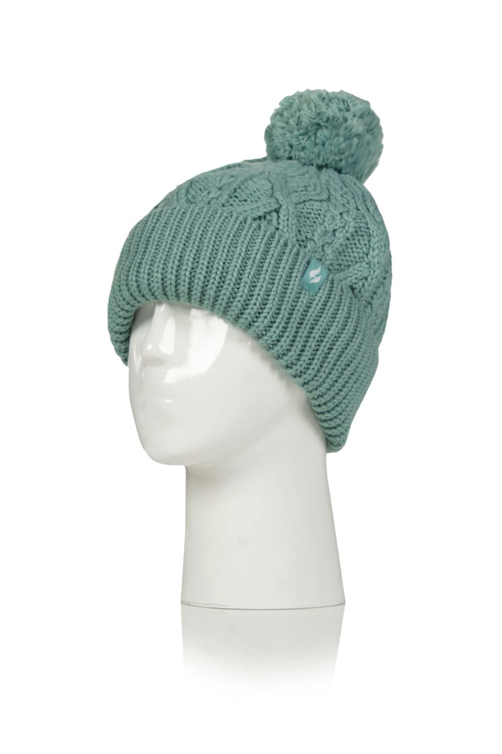 HEAT HOLDERS Ladies Salzburg Plain Thermal Turn-over Beanie