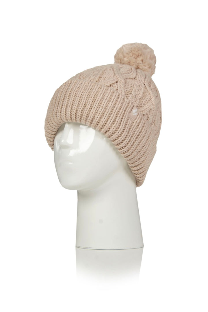 HEAT HOLDERS Ladies Salzburg Plain Thermal Turn-over Beanie