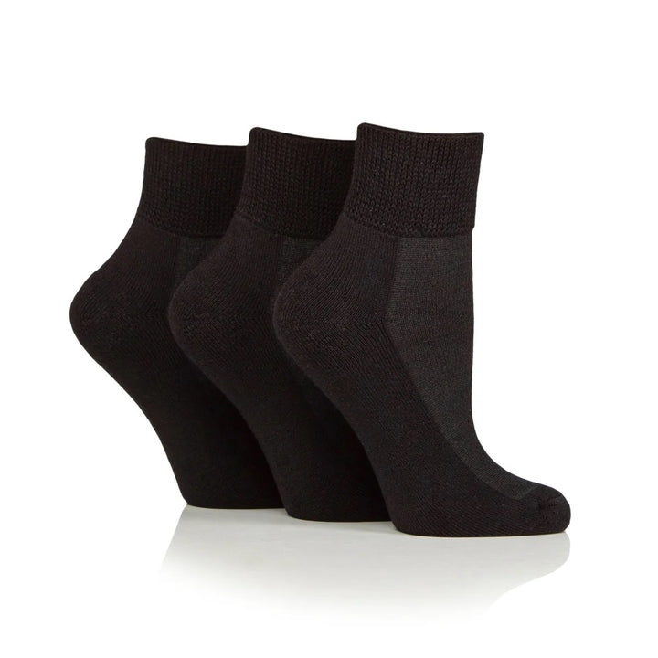 IOMI FOOTNURSE 3Pk Bamboo Diabetic Cushion Foot Ankle Socks