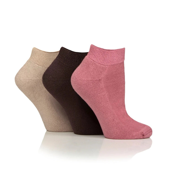 IOMI FOOTNURSE 3Pk Bamboo Diabetic Cushion Foot Trainer Socks