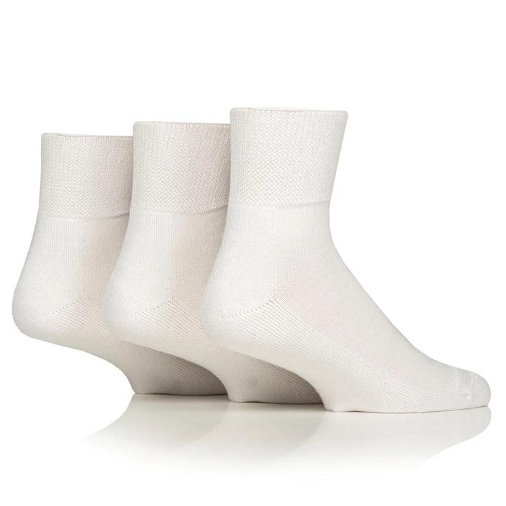 IOMI FOOTNURSE 3Pk Bamboo Diabetic Cushion Foot Ankle Socks