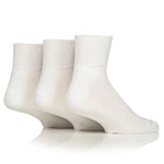 Load image into Gallery viewer, IOMI FOOTNURSE 3Pk Bamboo Diabetic Cushion Foot Ankle Socks
