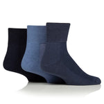 Load image into Gallery viewer, IOMI FOOTNURSE 3Pk Bamboo Diabetic Cushion Foot Ankle Socks
