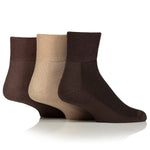 Load image into Gallery viewer, IOMI FOOTNURSE 3Pk Bamboo Diabetic Cushion Foot Ankle Socks
