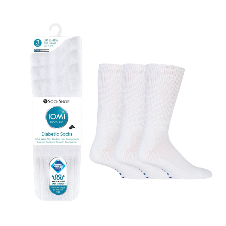 IOMI FOOTNURSE 3Pk Cushion Foot Diabetic Socks