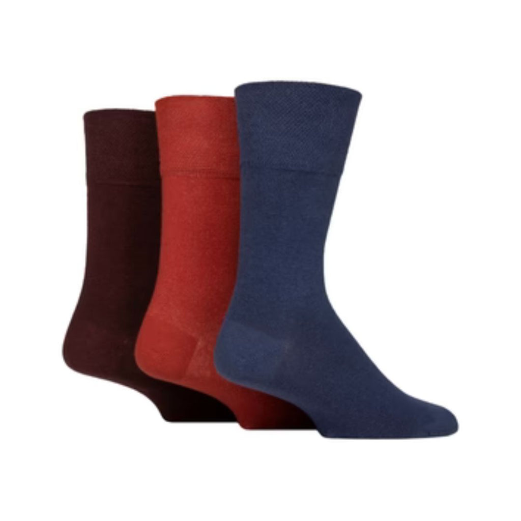 Men’s Diabetic Work Socks - 12 Pairs, Rich Cotton, Non-Elastic Loose Top, Cushioned & Breathable