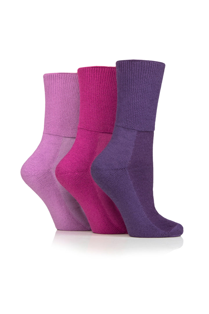 IOMI FOOTNURSE 3Pk Bamboo Blend Cushion Foot Diabetic Socks