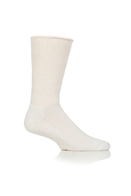 IOMI FOOTNURSE 3Pk Cushion Foot Diabetic Socks with Non-Slip Grip