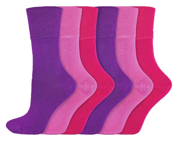 IOMI FootNurse Gentle Grip 6PK Bamboo Diabetic Socks - Women's