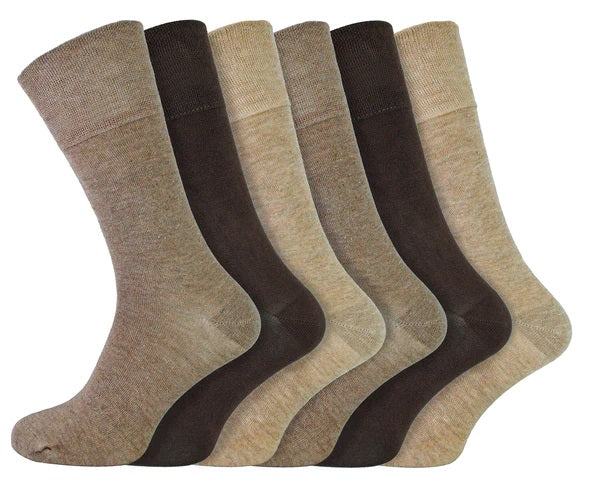 IOMI FootNurse Gentle Grip 6PK Bamboo Diabetic Socks - Men's