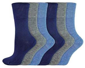 IOMI FootNurse Gentle Grip 6PK Bamboo Diabetic Socks - Women's