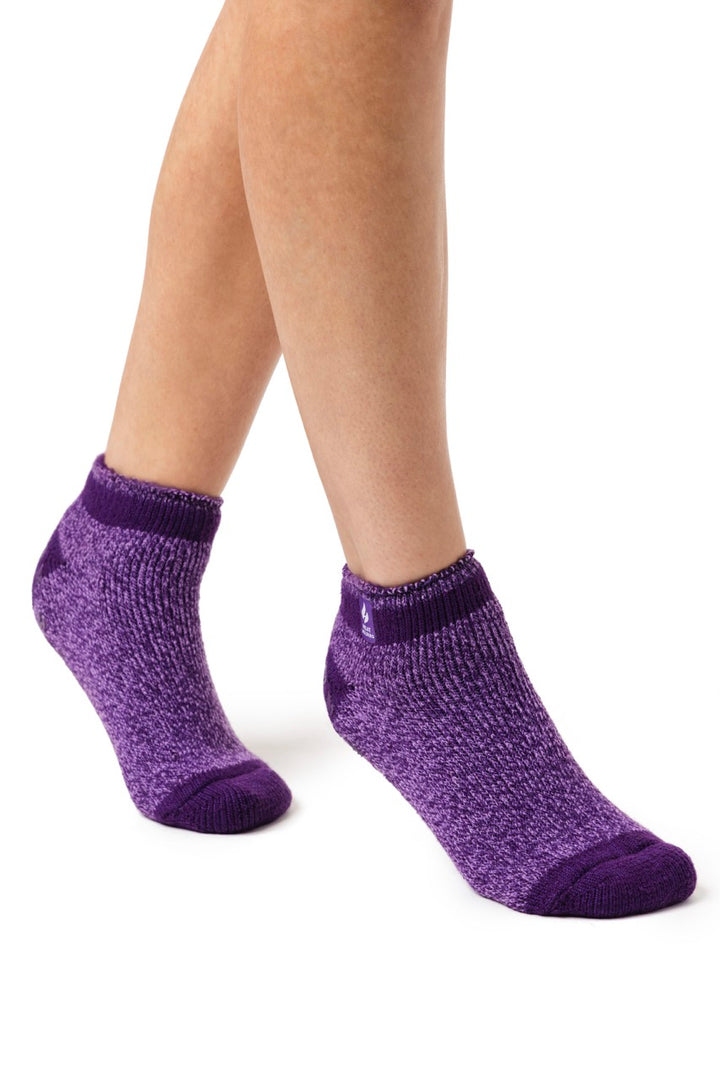 HEAT HOLDERS Thermal Ankle Slipper Socks-Womens