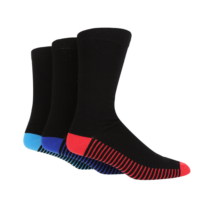 WILDFEET 3PK Bamboo Heel to Toe Crew Socks- Mens 7-11