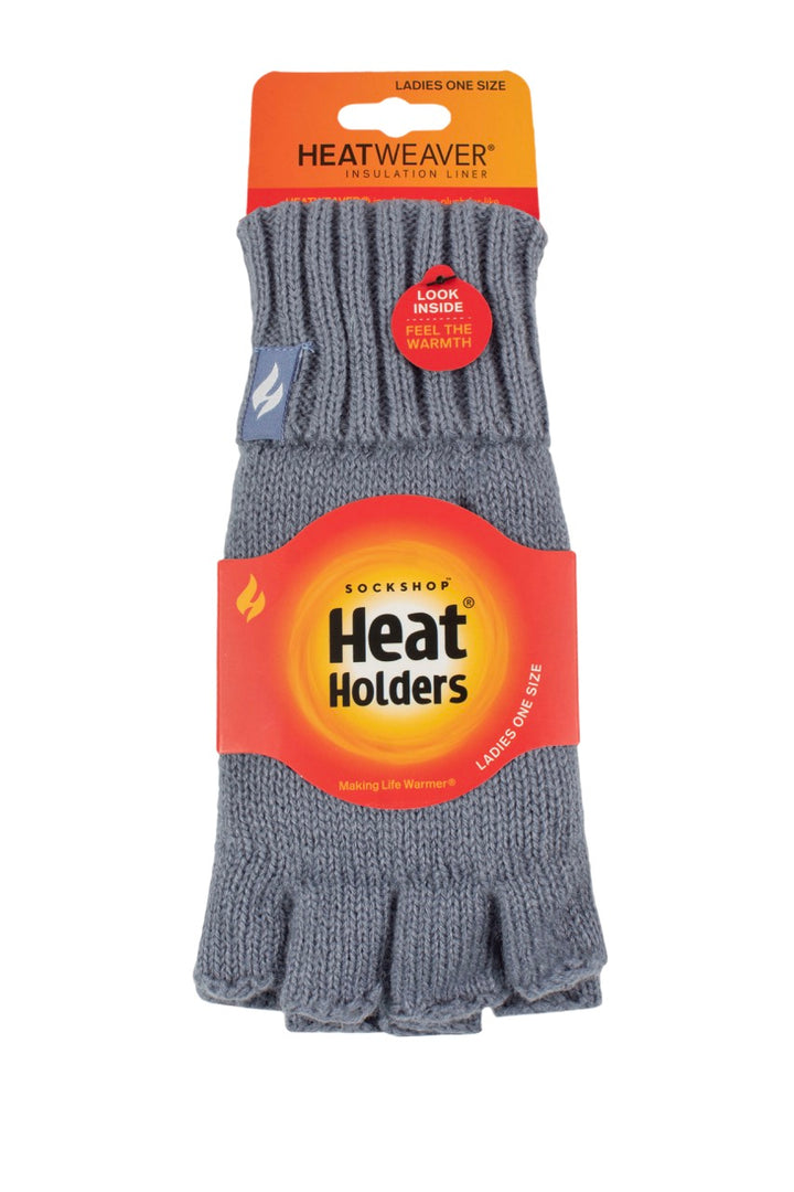 HEAT HOLDERS Fingerless Thermal Gloves-Womens