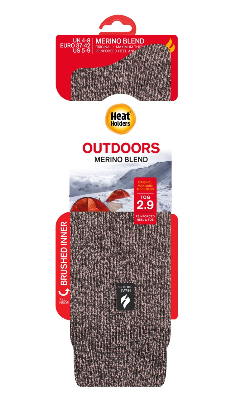 HEAT HOLDERS Merino Wool Blend Long Socks - Women's