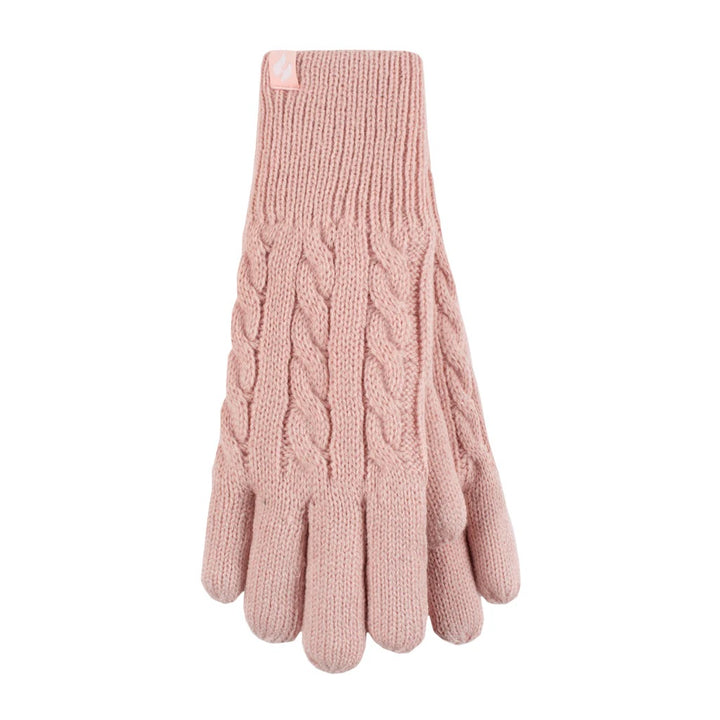 HEAT HOLDERS Willow Cable Knit Thermal Gloves-Womens