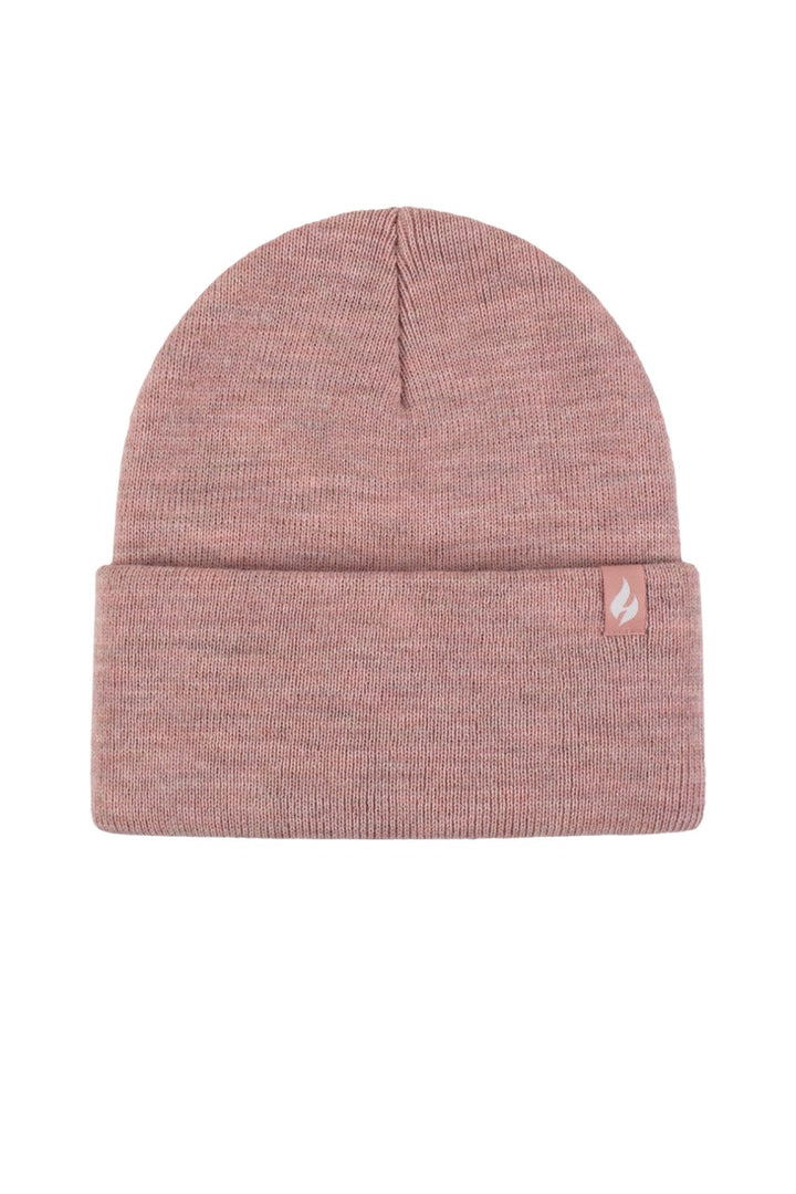 HEAT HOLDERS Unisex Maple Lite Half-Lined Flat Knit Thermal Turn-Over Beanie
