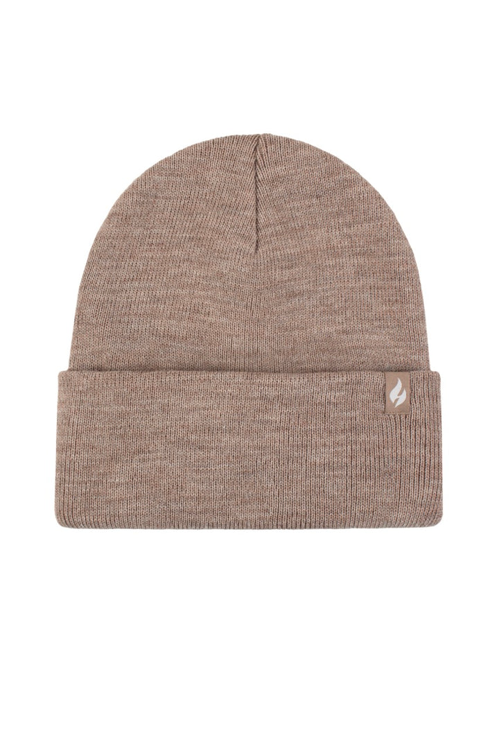 HEAT HOLDERS Unisex Maple Lite Half-Lined Flat Knit Thermal Turn-Over Beanie