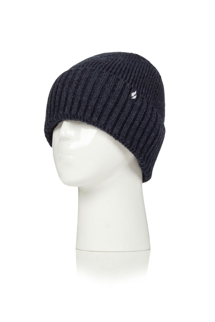 HEAT HOLDERS Unisex Ashwood Lite Half-Lined Ribbed Thermal Turn-Over Beanie