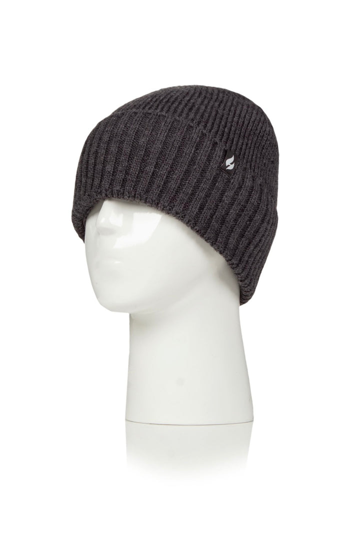 HEAT HOLDERS Unisex Ashwood Lite Half-Lined Ribbed Thermal Turn-Over Beanie