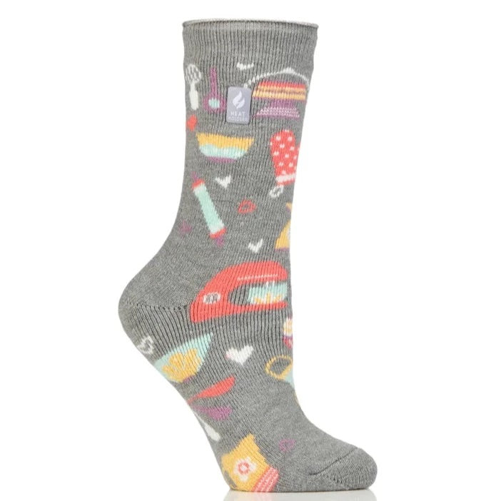Heat Holders Warm Wishes Hobby Womens Lite Sock - LOVE TO BAKE